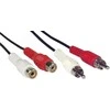Inline Kabelis Intos RCA (Cinch) x2 - RCA (Cinch) x2 20m juoda (89934L)