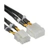 Inline ATX / EPS 8-pin - ATX / EPS 8-pin, 0,3m, Juoda (26630A)