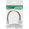 „InLine Molex“ – ATX/EPS 4 kontaktų, 0,2 m, „Geltonas“ (26632)