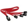 InLine SAS kabelis (OCR), 1x Mini-SAS iki 4x SATA, skaidrus - 0,5 m