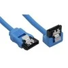 Intos InLine suapvalintas SATA laidas su L jungtimi, 0,15 m