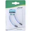 InLine SATA - SATA, 0,15m, mėlyna (27701K)