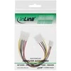 InLine Molex – 4 kontaktų diskelis, 0,13 m, įvairiaspalvis (29658)