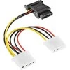 InLine SATA 15- pin - Molex x3, 0.15m, Multicolor (29679)