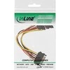 InLine SATA Power Y-Cable SATA angled – 0.15m