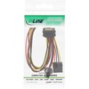 InLine SATA Strom-Y-Cable to 2x 4-Pol Molex - 30cm