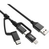 USB kabelis InLine USB-A - Žaibas 1,5 m Juodas (31515S)