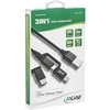 USB kabelis InLine USB-A - Žaibas 1,5 m Juodas (31515S)