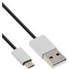 USB kabelis InLine USB-A - mikroUSB 5 m Juodieji (31750I)