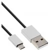 USB kabelis InLine USB-A - mikroUSB 5 m Juodieji (31750I)