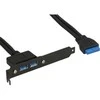 InLine lizdo laikiklis su dviem USB 3.0 prievadais į vidinį USB 3.0