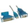 USB kabelis InLine USB-A - DB-9 1,8 m Skaidrus (33396)