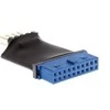 Inline Intos USB 19 pin - USB 9 pin, Juodas (33449L)