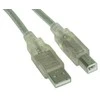 USB kabelis InLine USB-A - USB-B 7 m Skaidrus (34557T)
