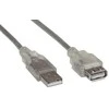InLine USB 2.0 plėtinys, skaidrus - 5m