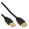 Kabelis USB InLine USB-A - USB-A 5 m Juodas (34605F)