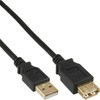 USB kabelis InLine USB- A - 10 m Juoda (34611S)