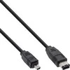 Intos InLine Firewire / DV kabelis IEEE1394, 400 Mbps, 1,8 m, 6/4 kontakto