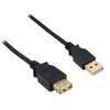 Inline USB 2.0 prailgintuvas, auksiniais kontaktais - 0,5 m