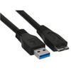 USB kabelis InLine USB-A - mikro-B 5 m juoda (35450)