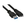 USB kabelis InLine USB-A - mikro-B 5 m juoda (35450)