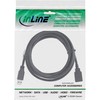 USB kabelis InLine USB-A - USB-A 5 m Juodas (35665)