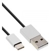 USB kabelis InLine USB-A - USB-C 1,5 m Juodas (35834)