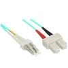 InLine LC / SC Fiber- optinis laidas, 50 / 125μm, OM3 35m (88635O)