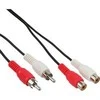 Intos InLine 2 x RCA lizdas - 2 x RCA kištukinis kabelis, 5 m