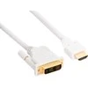 Kabelis InLine HDMI - DVI- D 5m balta (17665U)