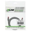 InLine patch kabelis, S/FTP (PiMf), Cat.6 [250MHz, PVC, varis, pilkas, 5m]