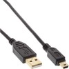 USB kabelis InLine USB-A - miniUSB 5 m Juodas (31850P)