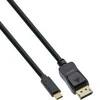 USB kabelis InLine USB-C - DisplayPort 1 m Juodas (64121)