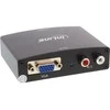 AV adapteris InLine HDMI - D-Sub (VGA) + Jack 3.5mm juoda (65004)