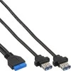 Kontrolierius InLine mini PCIE - 2x 19- pin USB 3.0 (66905)
