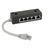 InLine Splitter ISDN 5x RJ45 Moteris 15cm kabelis su terminalais rezistoriais (69935)