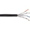 InLine S / FTP montavimo kabelis, PIMF, 7a, AWG 23, Copper, 1200 Mhz, PE, juoda, 50m (70050P)