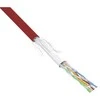 InLine SF / UTP tinklo pataisos laidas, Cat.5E, AWG26, CCA, PVC, raudona, 100 m (72099R)