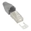 Inline RJ45 8P8C kištukas, pilkas 10 vnt. (74510A)