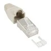 Inline RJ45 8P8C kištukas, pilkas 100 vnt. (74590)