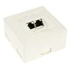InLine Cat. 6 paviršiuje montuojama pajungimo dėžutė 2x RJ45 lizdas, horizontalus - baltas