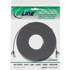 InLine ® Flat pleistras kabelis, U / FTP, Cat.6A, TPE halogenas nemokamai, juoda, 10m
