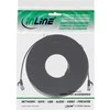 InLine ® Flat pleistras kabelis, U / FTP, Cat.6A, TPE halogenas nemokamai, juoda, 5m