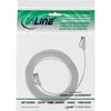 InLine ® Plokščias pleistras kabelis, U / FTP, 6A kat., TPE halogenas be, pilkas, 7,5m