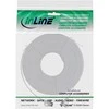 InLine ® Plokščias pleistras kabelis, U / FTP, 6A kat., TPE halogenas, laisvas, baltas, 15m