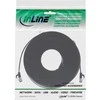 InLine ® Plokščias pleistras kabelis, U / FTP, Cat.8.1, TPE halogenas nemokamai, juoda, 5m