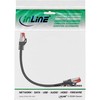 InLine Patchcord S/FTP, PiMF, Cat.6, 250MHz, PVC, CCA, juoda 0,3m (76133S)