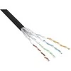InLine Network Patchcord S / FTP, PIMF, Cat.6, Juodas, AWG27, PVC, CU, 100m (76499S)