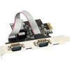 Vožtuvas InLine PCI x1 - 2x nuoseklus RS- 232 DB9 (76619C)