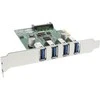 InLine PCIe 2.0 x1 valdiklis – 4x USB 3.0 (76661C)